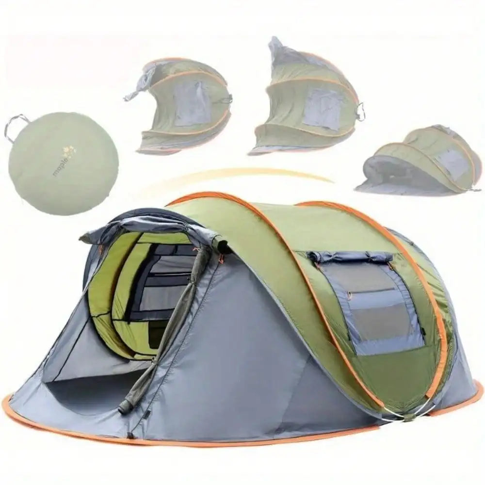 Easy Pop Up Camping Tent Two Doors And UPF50 Waterproof