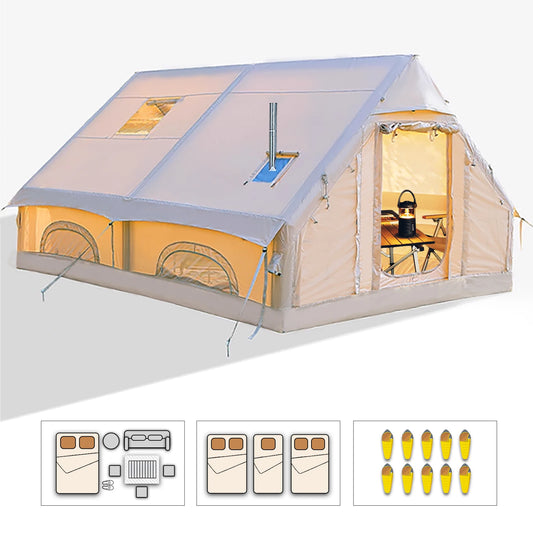Building Inflatable Camping Tent Easy Setup Portable