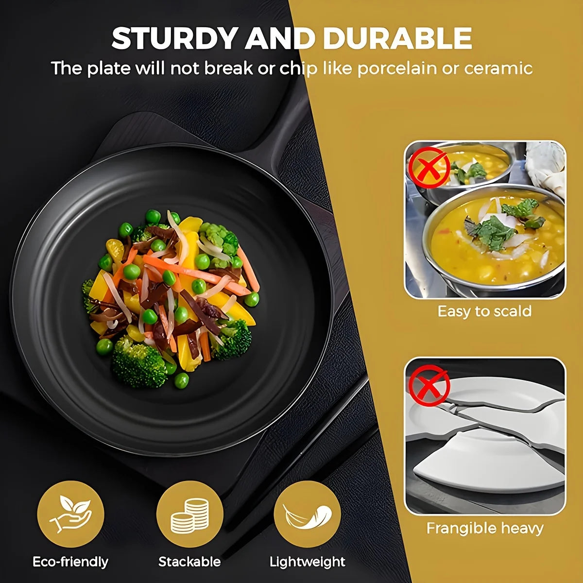 32pcs Tableware Set, Include Plates, Bowls Cups Essentials