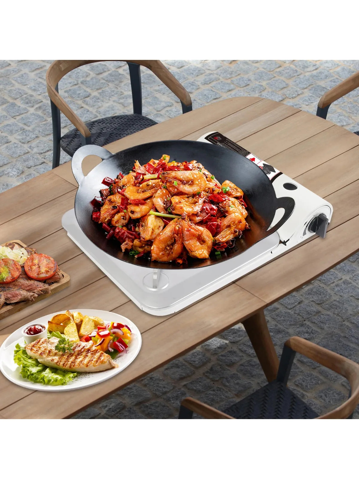 Hign-concerned Portable Camping Stove Outdoor Emergency Butane Burner With Carrying Case For Patio Camping Travel