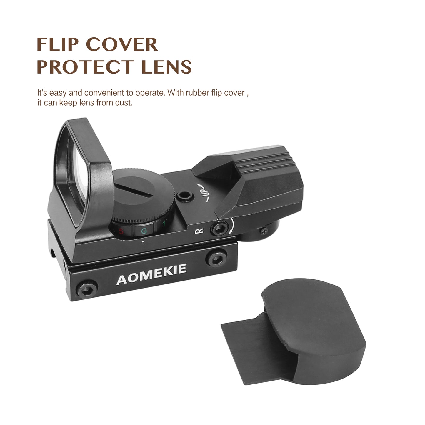 Function Red Dot Reflex Sight With 4 Reticles 20mm Mount
