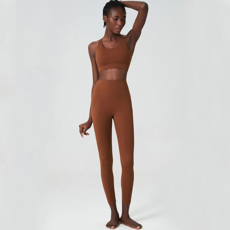 COZOKCN Women Yoga Set Breathable Quick Dry Sportswear