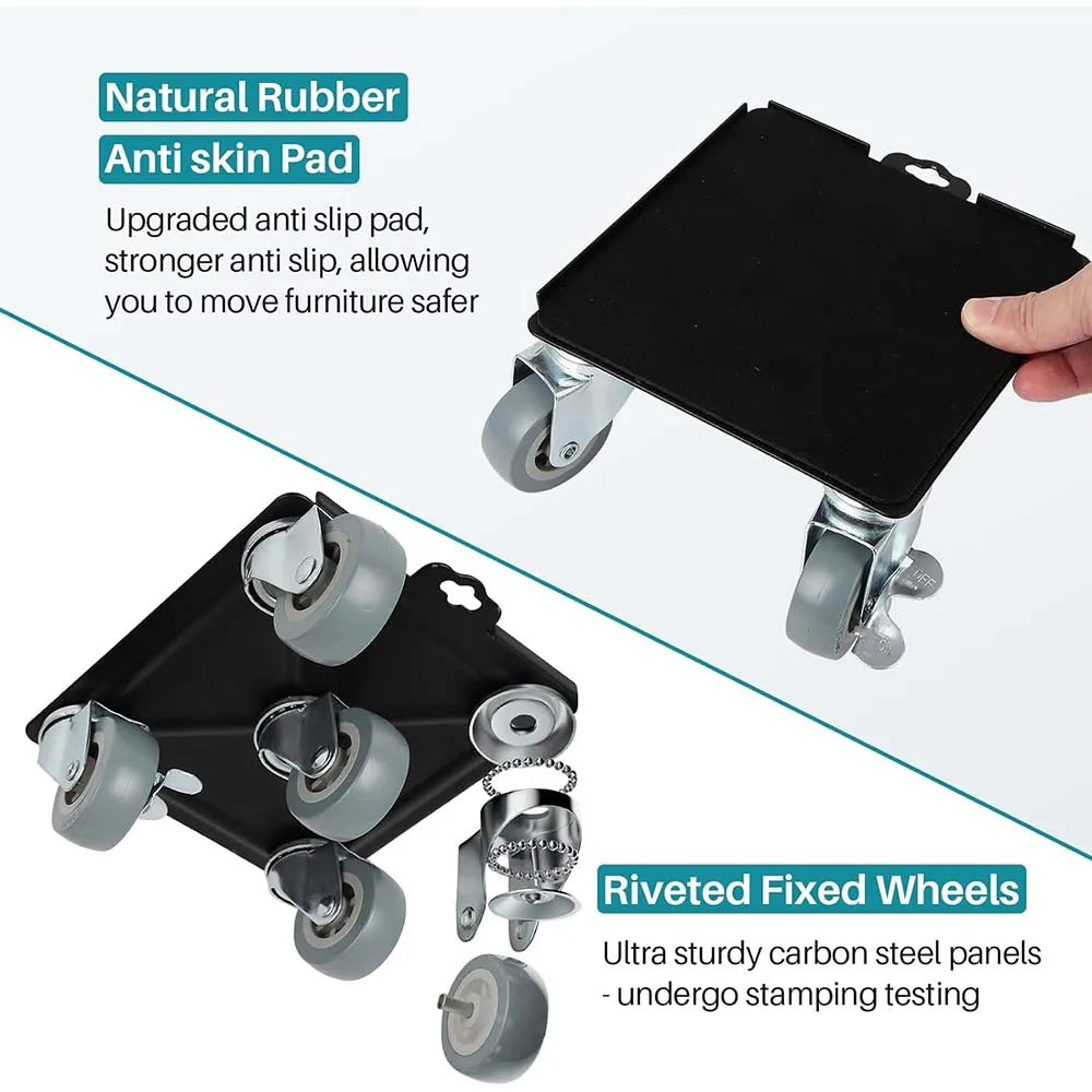 Hign Concerned Heavy Duty Furniture Dolly 360 Wheel Brakes