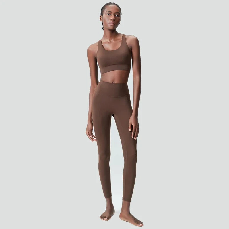 COZOKCN Women Yoga Set Breathable Quick Dry Sportswear