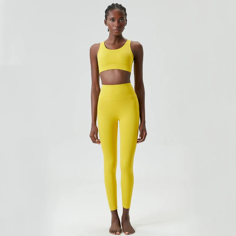 COZOKCN Women Yoga Set Breathable Quick Dry Sportswear