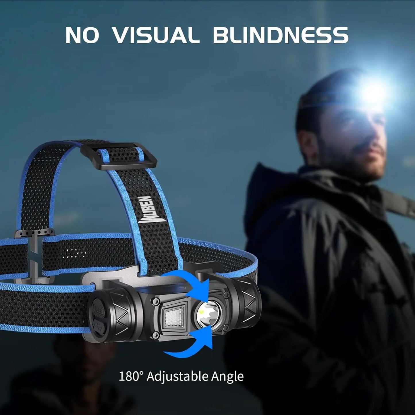 WUBEN H1 Rechargeable Headlamp Waterproof 1200 Lumen Camping