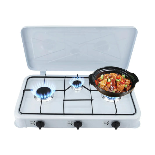 Built In 3 Burner Gas Cooktop Cast Aluminum With Hose