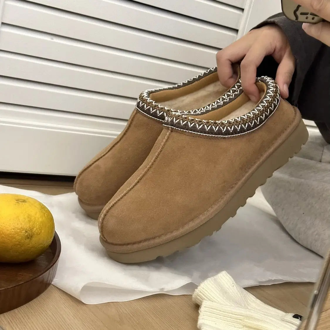 Women Winter Ultra Mini Platform Boots Featuring Shearling Fur Lining