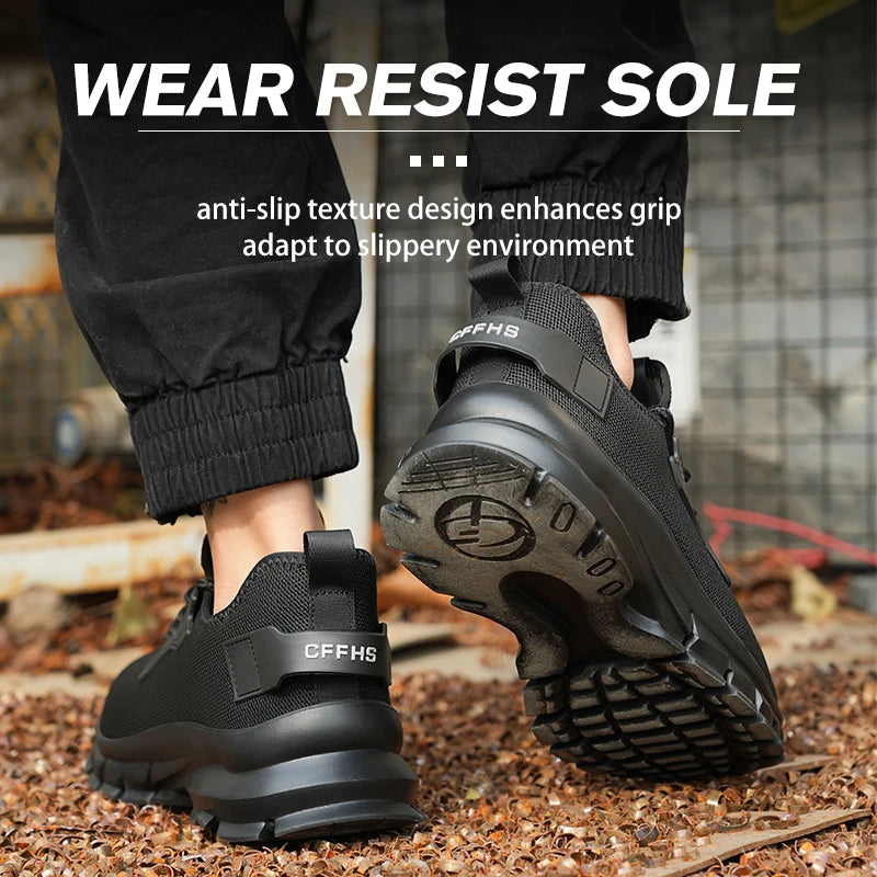 Soft-Soled Breathable Safety Shoes With Anti-Smash And Anti-Puncture Protection