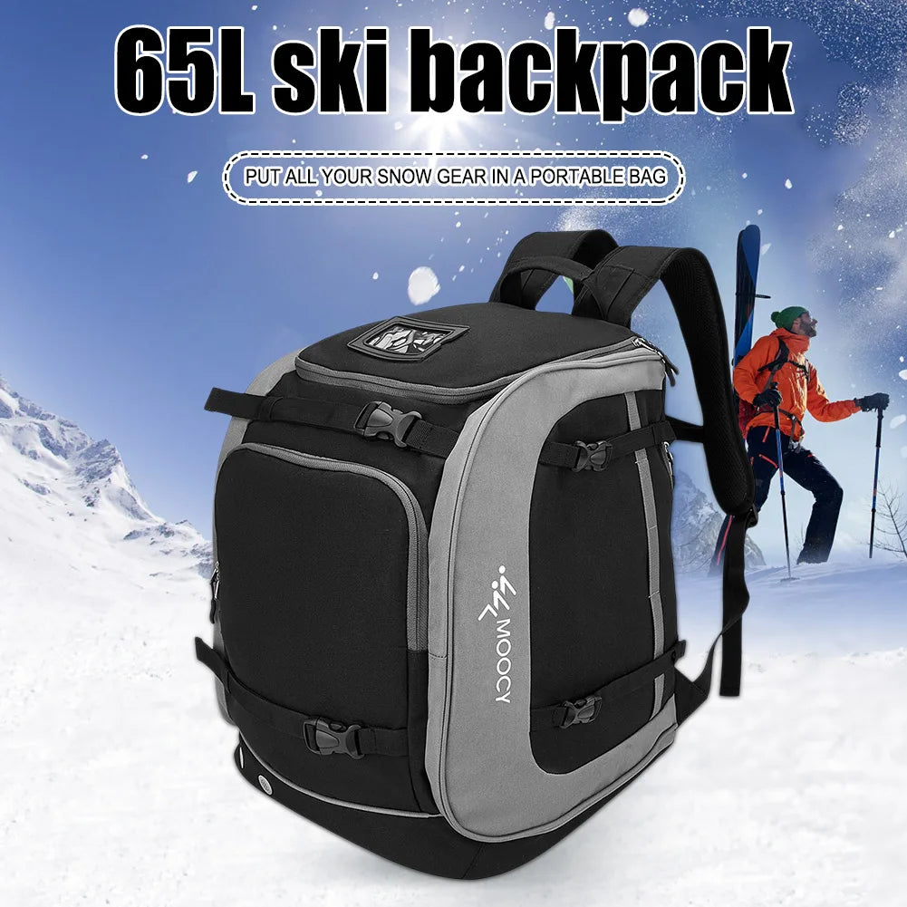 APWIKOGER Ski Boot Backpack Large Capacity Rucksack For Hiking