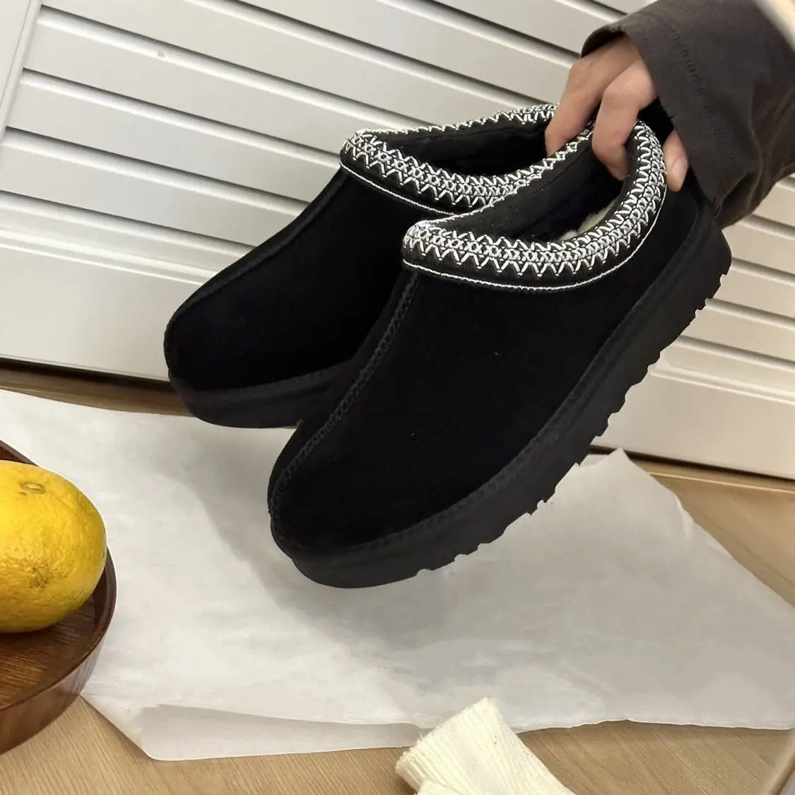 Women Winter Ultra Mini Platform Boots Featuring Shearling Fur Lining