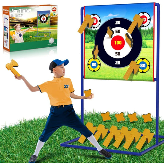 Axe Star Throwing Game Set Toy for Kids Fun Outdoors