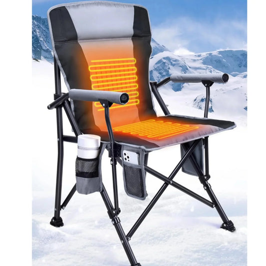 Camping Chair for Adults, Fully Padded Heated Comfort
