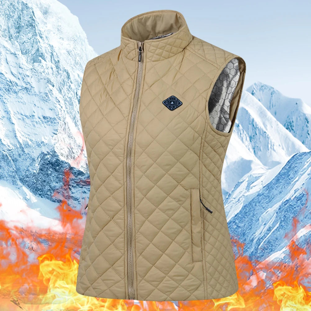 Guangdong 21 Zone USB Heated Vest Women Cotton Thermal Jacket