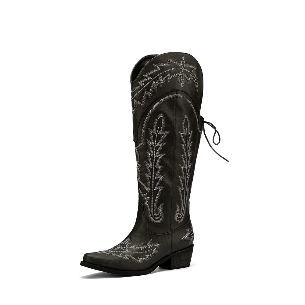 Mountain Edge Supply Women's Knee High Cowboy Boots