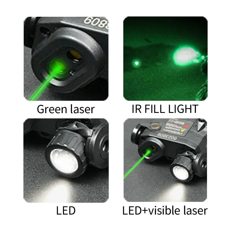 Tactical PEQ15 Laser Pointer IR Flashlight For Airsoft