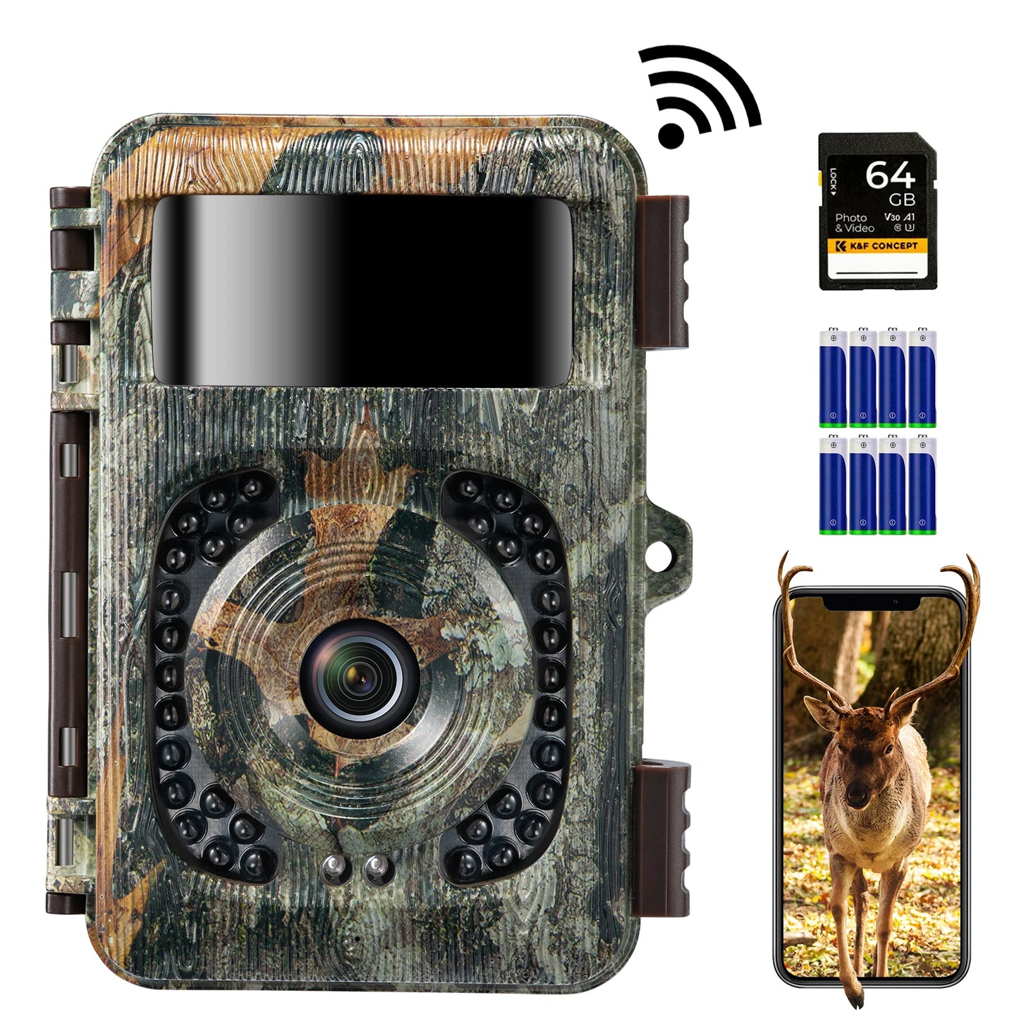 Hign-concerned 4K WiFi Trail Camera 48MP Game Camera