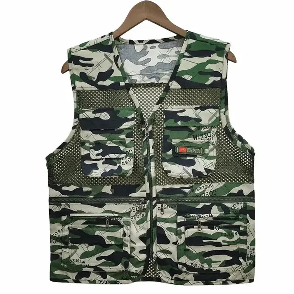 Outdoor Multi Pocket Mesh Vest For Photography And Fishing