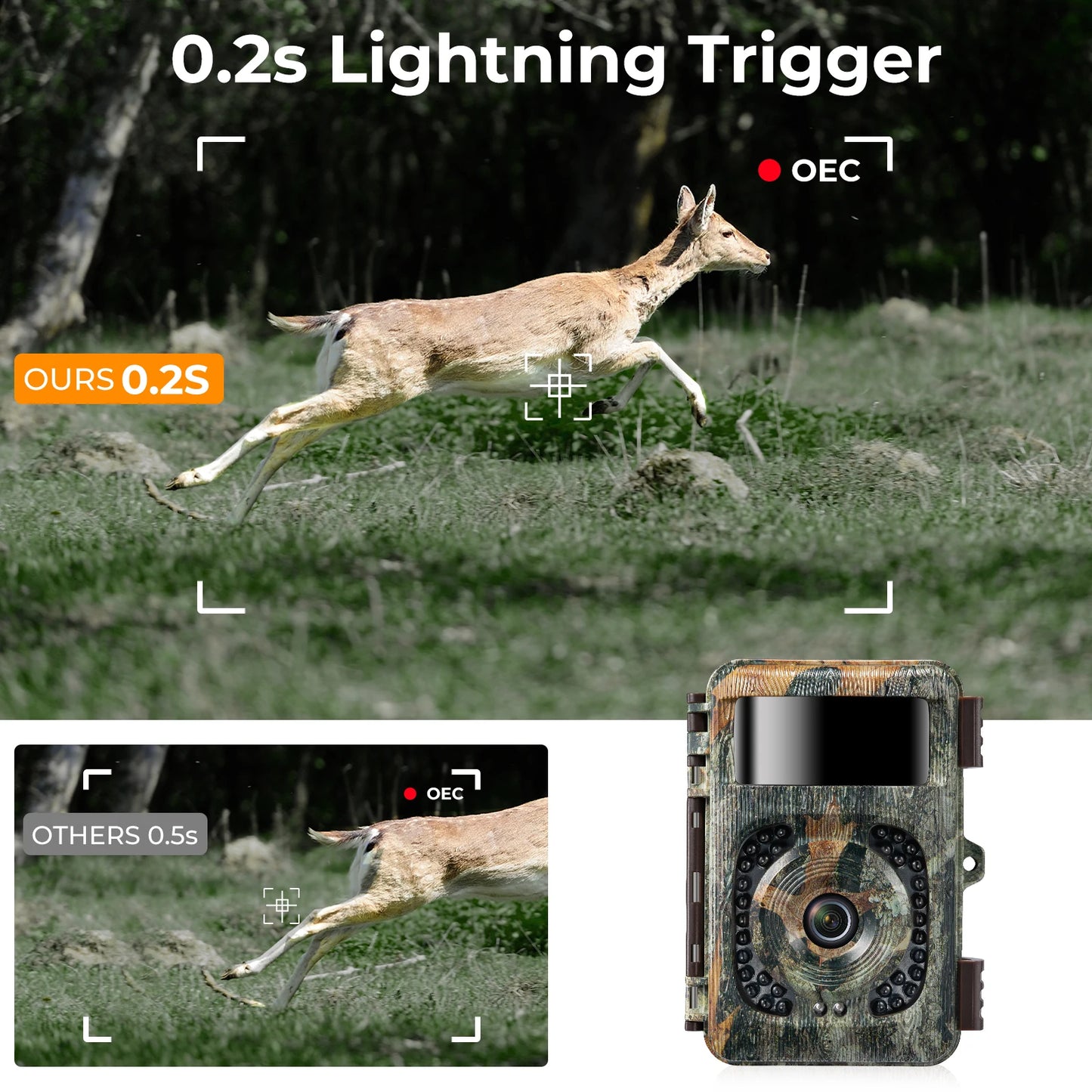 Hign-concerned 4K WiFi Trail Camera 48MP Game Camera