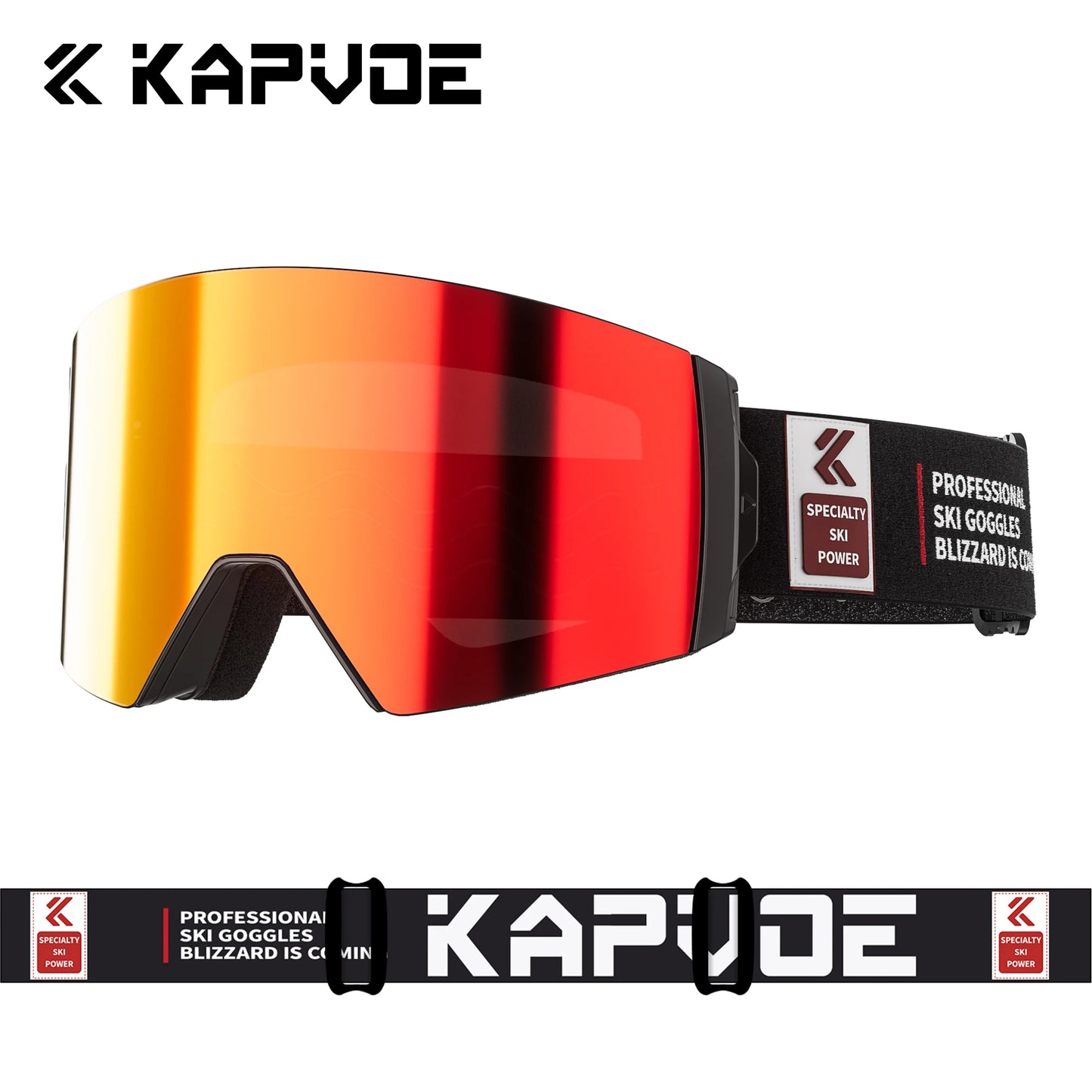 Kapvoe Outdoor Photochromic Ski Goggles UV400 Anti Fog Magnetic