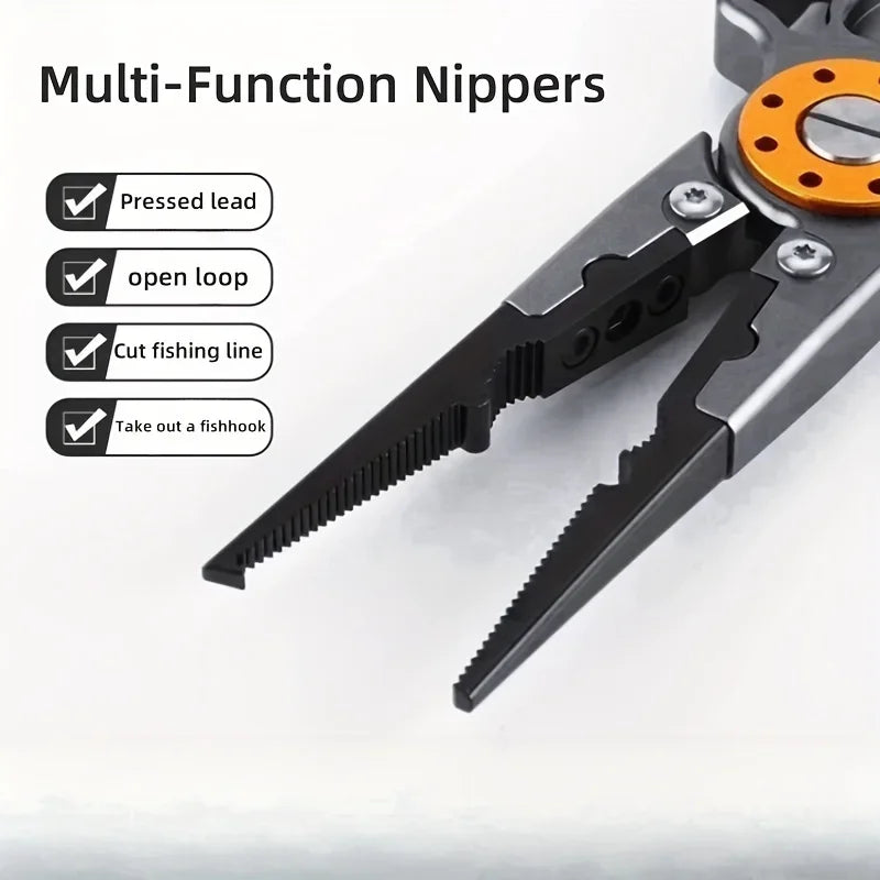 Aviation Aluminum Fishing Pliers Multi-Functional Line Cutter Outdoors