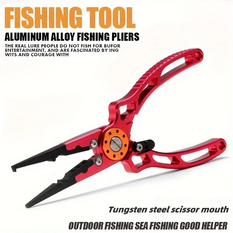 Aviation Aluminum Fishing Pliers Multi-Functional Line Cutter Outdoors