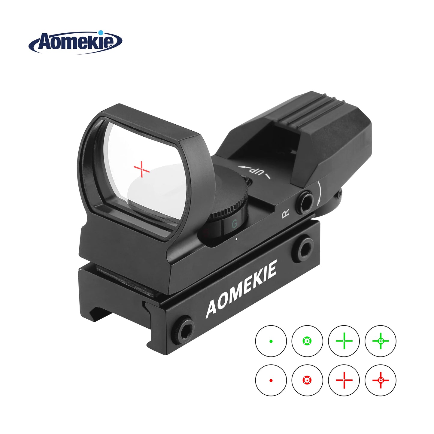 Function Red Dot Reflex Sight With 4 Reticles 20mm Mount