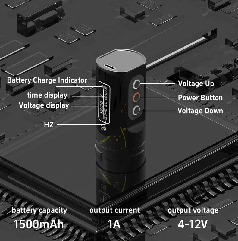 Fluk Max Wireless Permanent Makeup Tattoo Machine Dual Battery