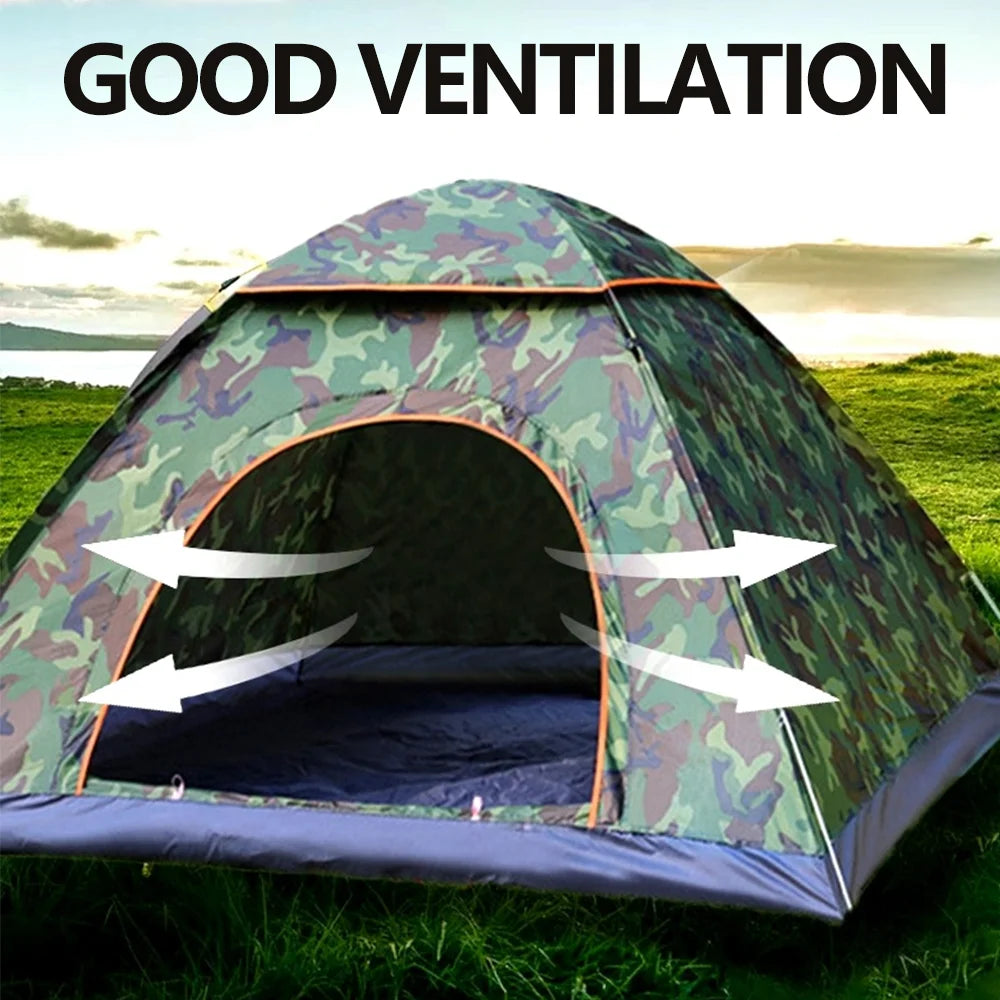 Building 3 4 Person Automatic Pop Up Outdoor Camping Tent