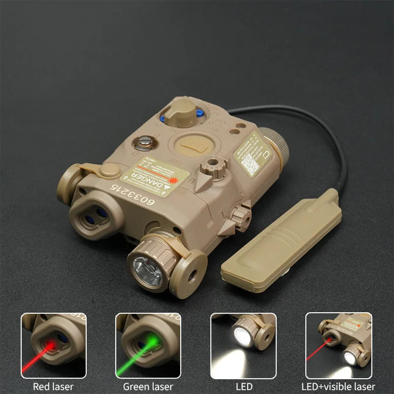 Tactical PEQ15 Laser Pointer IR Flashlight For Airsoft