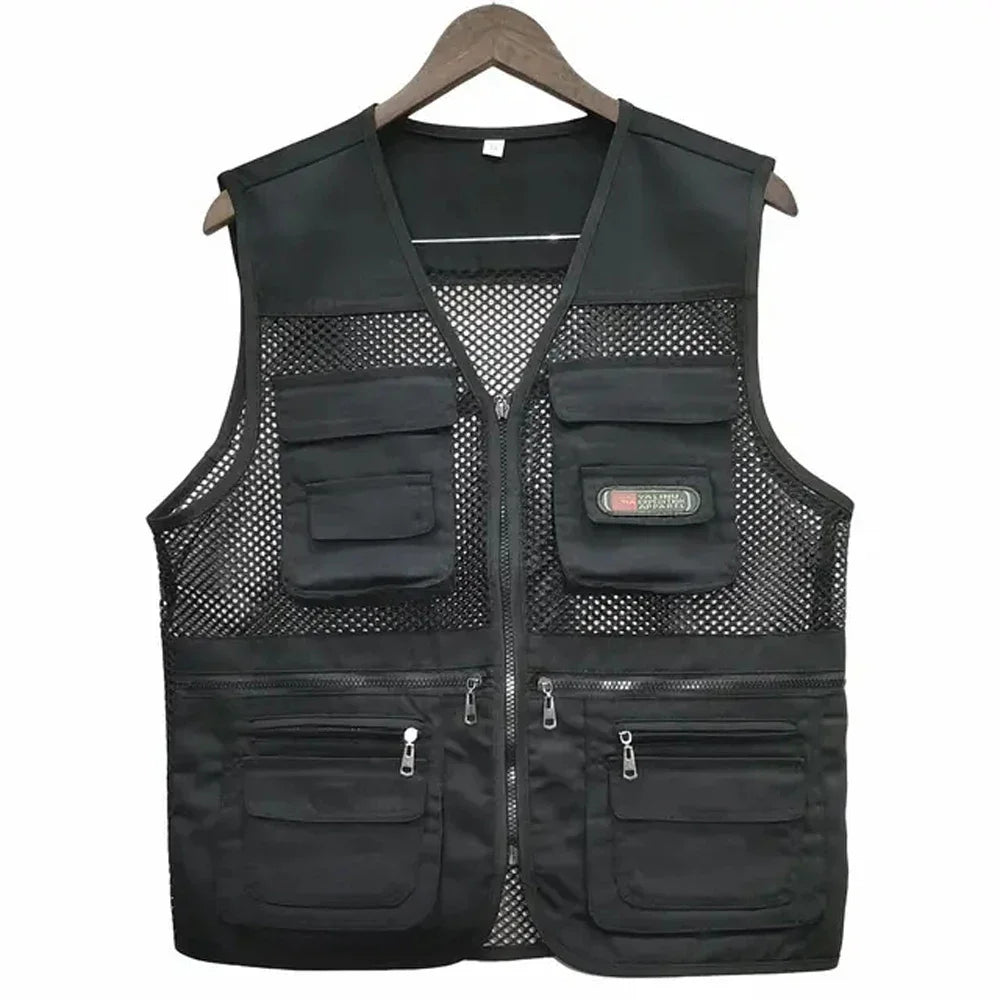 Outdoor Multi Pocket Mesh Vest For Photography And Fishing