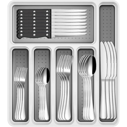 49-Piece Stainless, Service for 8 with Steak Knives