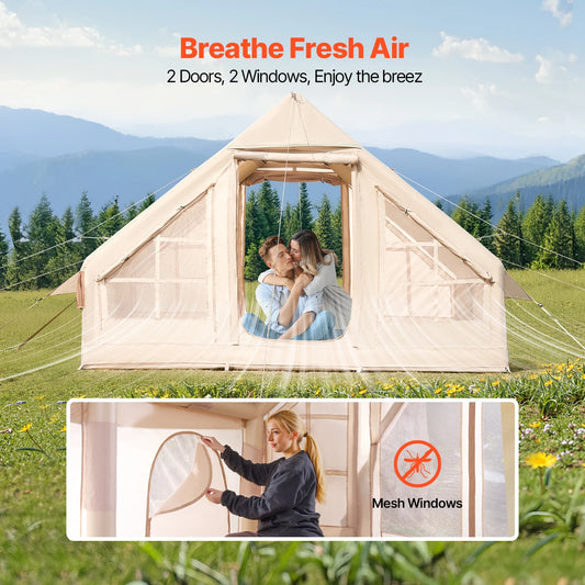 SucceBuy Inflatable Tent for Camp Easy Setup Hand Pump