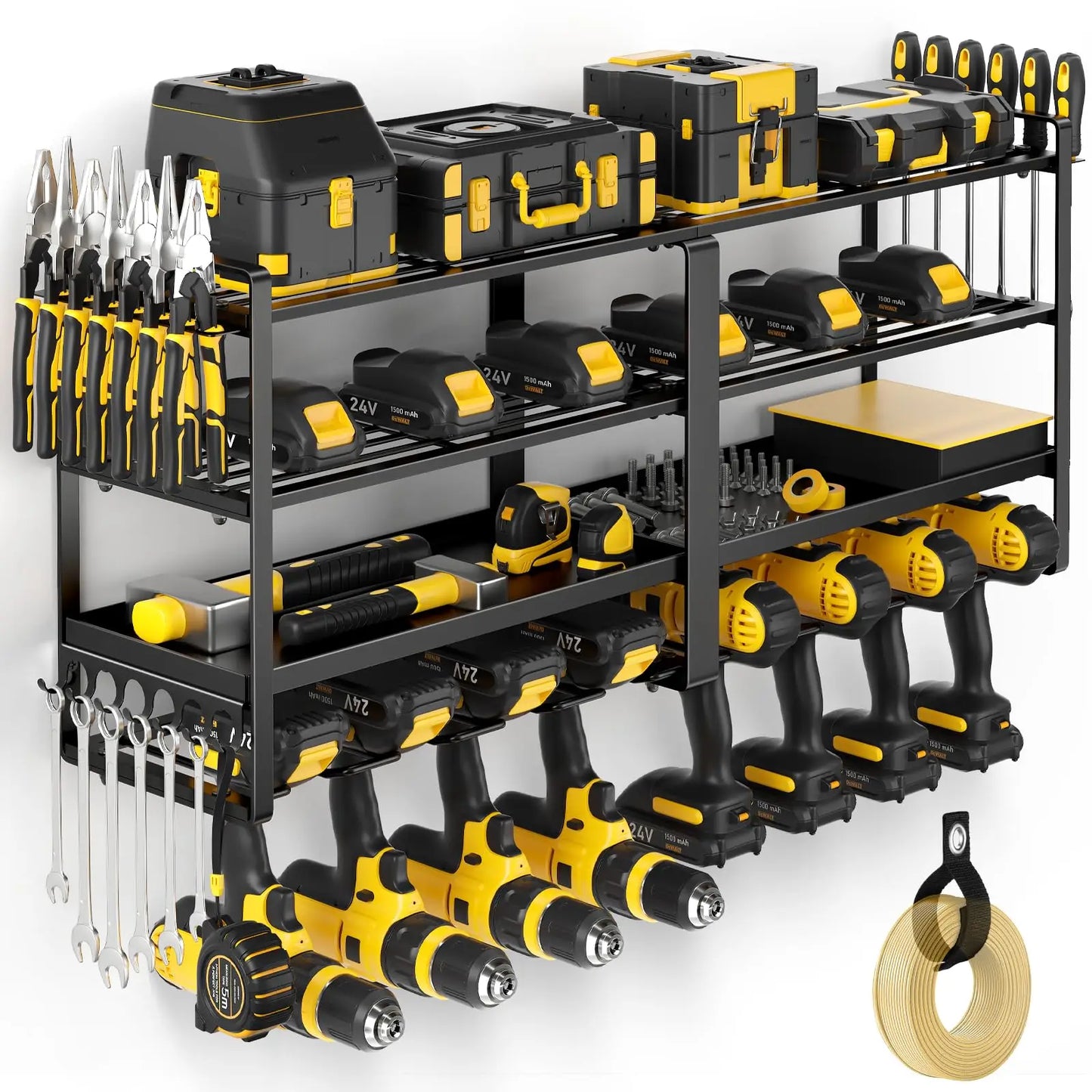 Tool Storage Expert Power Tool Organizer Wall Mount 4 Layer
