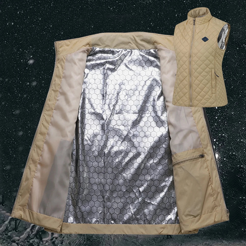 Guangdong 21 Zone USB Heated Vest Women Cotton Thermal Jacket